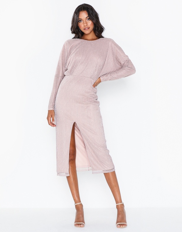 Rochie Nly Eve Twisted Back Pleated  Roz