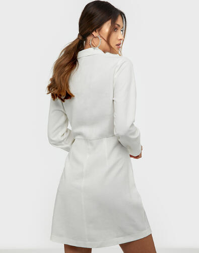 Rochie Nly Trend Wrap Suit Alb
