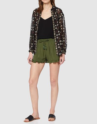 Pantaloni scurti Only Onlvera Life Beach Verde