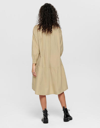 Rochie Only High Neck Bej