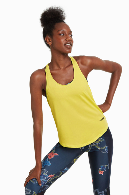 Tricou Desigual Double BRA Geopatch Verde