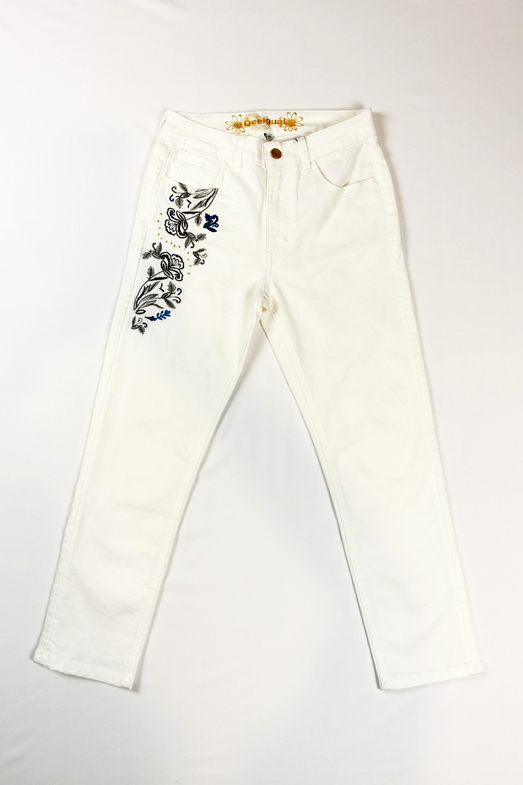 Jeans Desigual Artemisa Alb