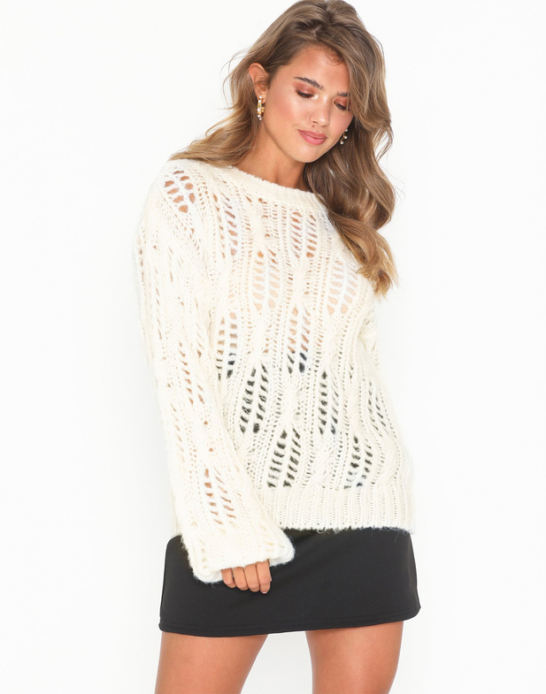 Pulover Nly Trend Impression Alb